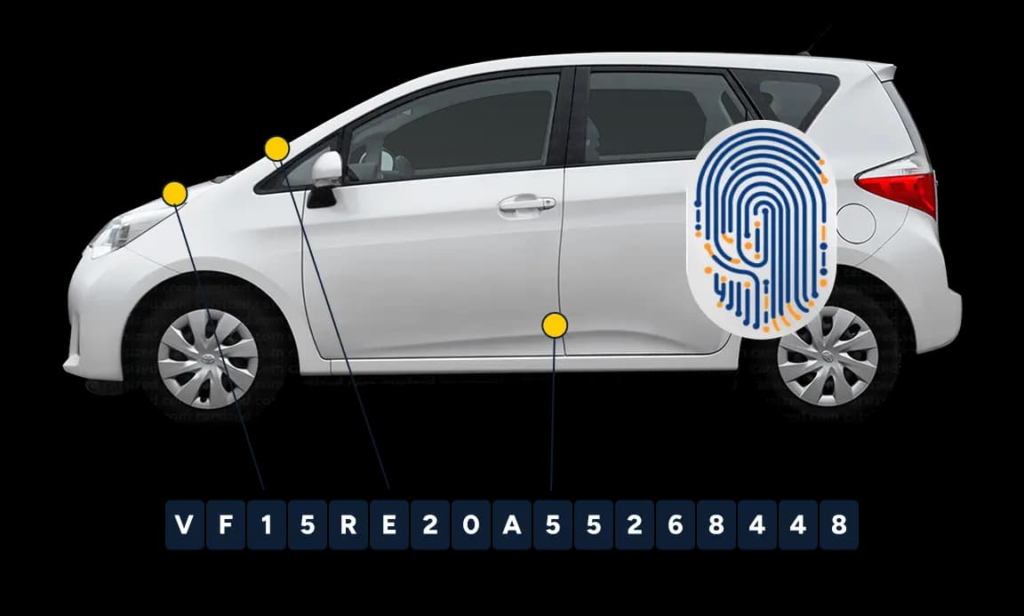 Audi VIN Number location